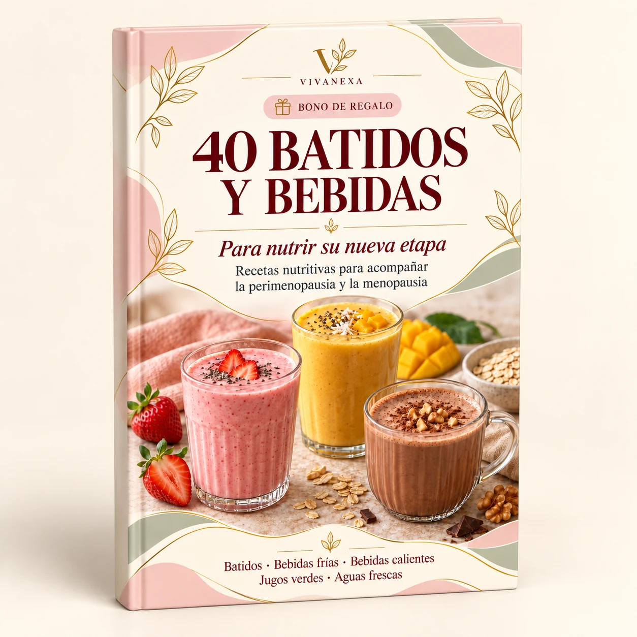 Portada real del bono 40 batidos y bebidas